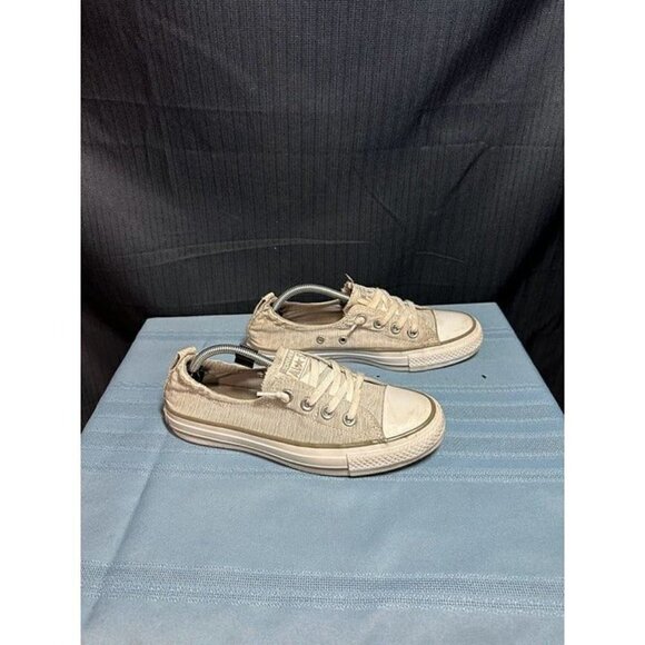 Converse Shoreline Slip-On Silver and White Womens Sneakers Size 7w Used No Box - Picture 3 of 6